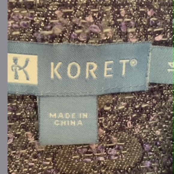 Shades of Purple and Silver Jacket/Blazer by Koret - Picture 8 of 10